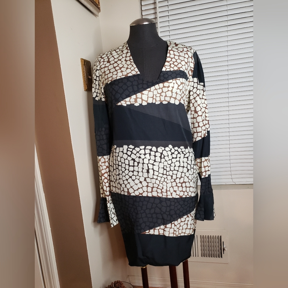 DvF Crackle Landscape Design Dress